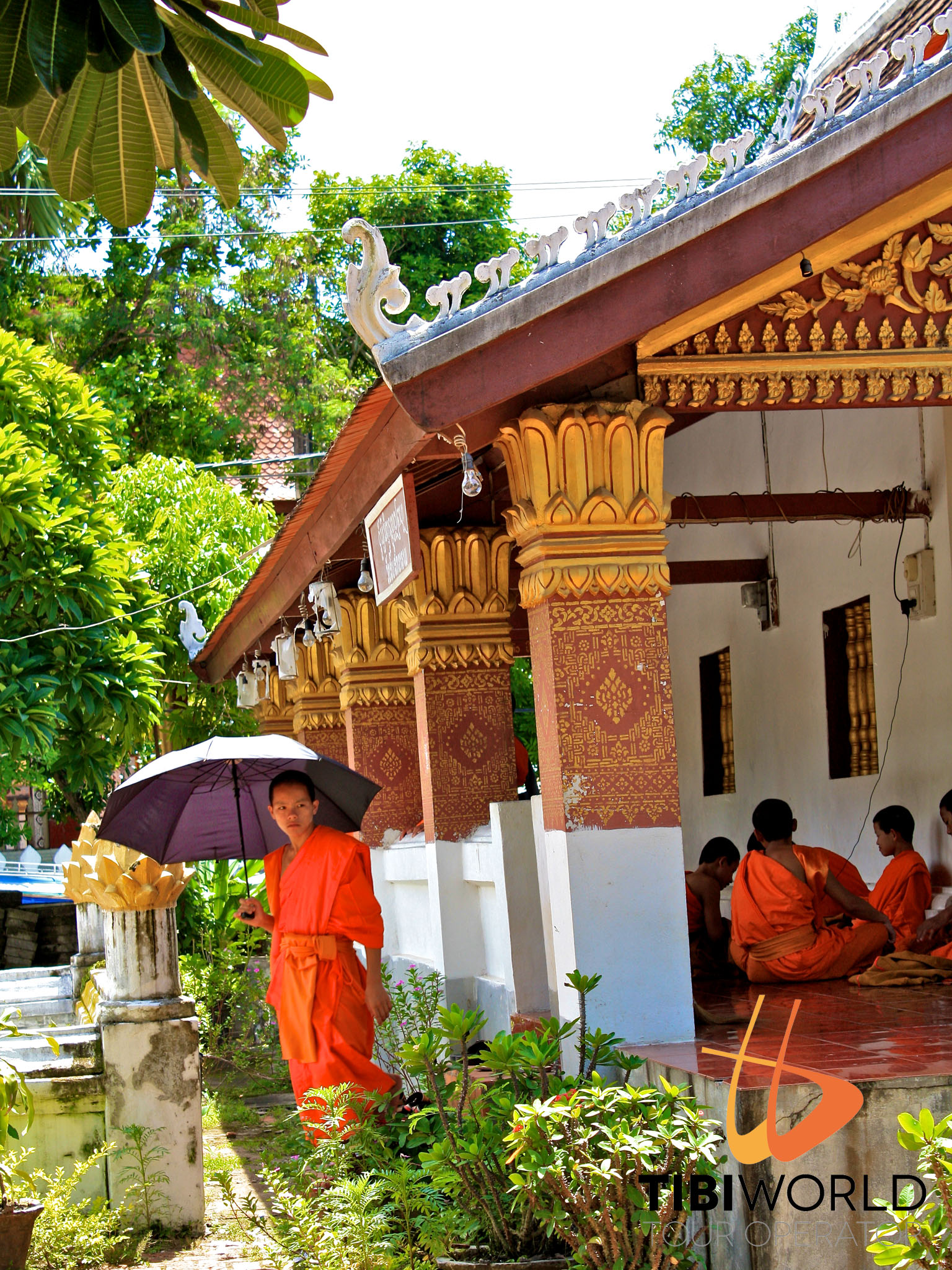 Vientiane - Monaci Buddisti