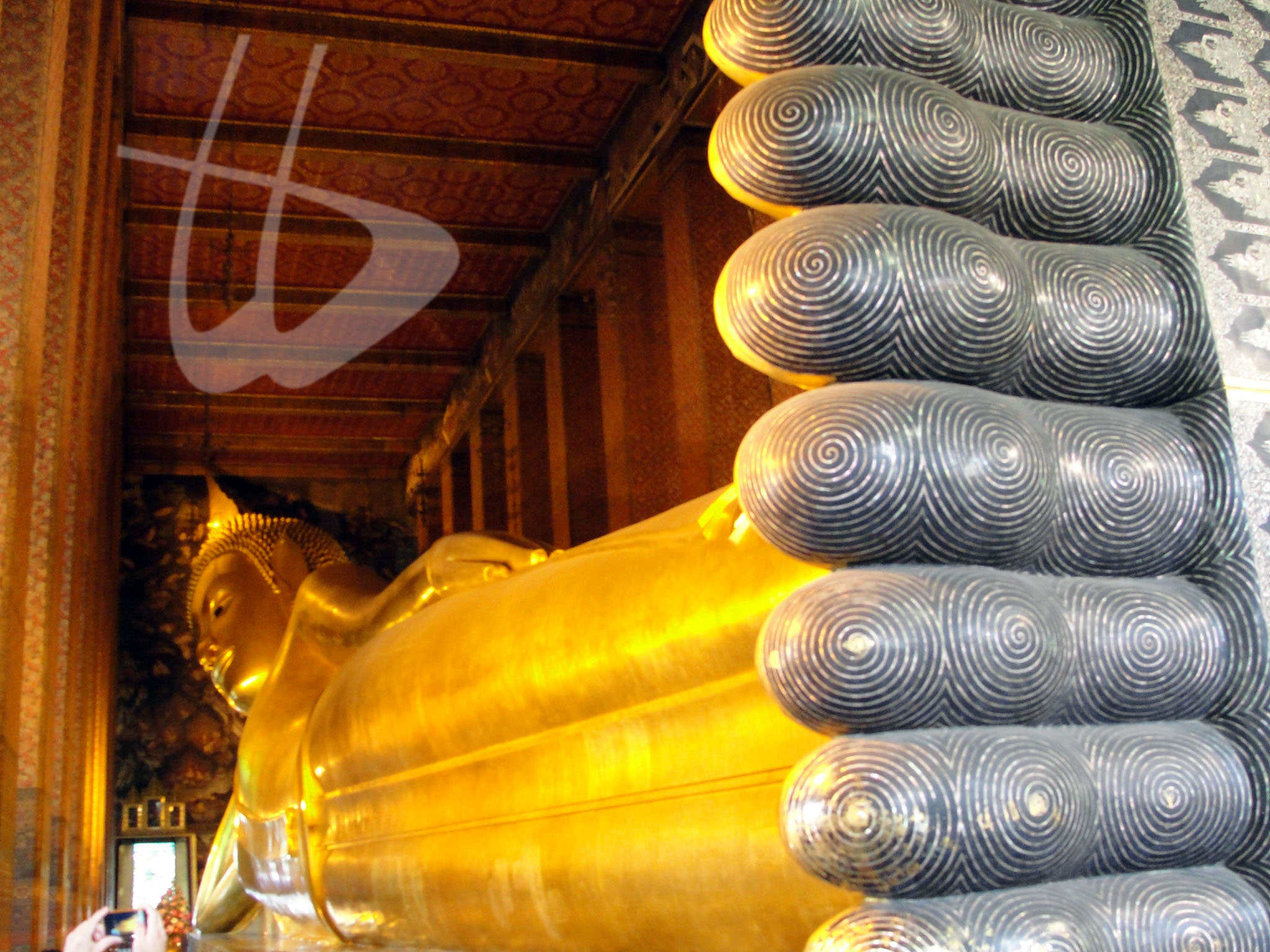 Bangkok - Il Wat Pho, Buddha Sdraiato