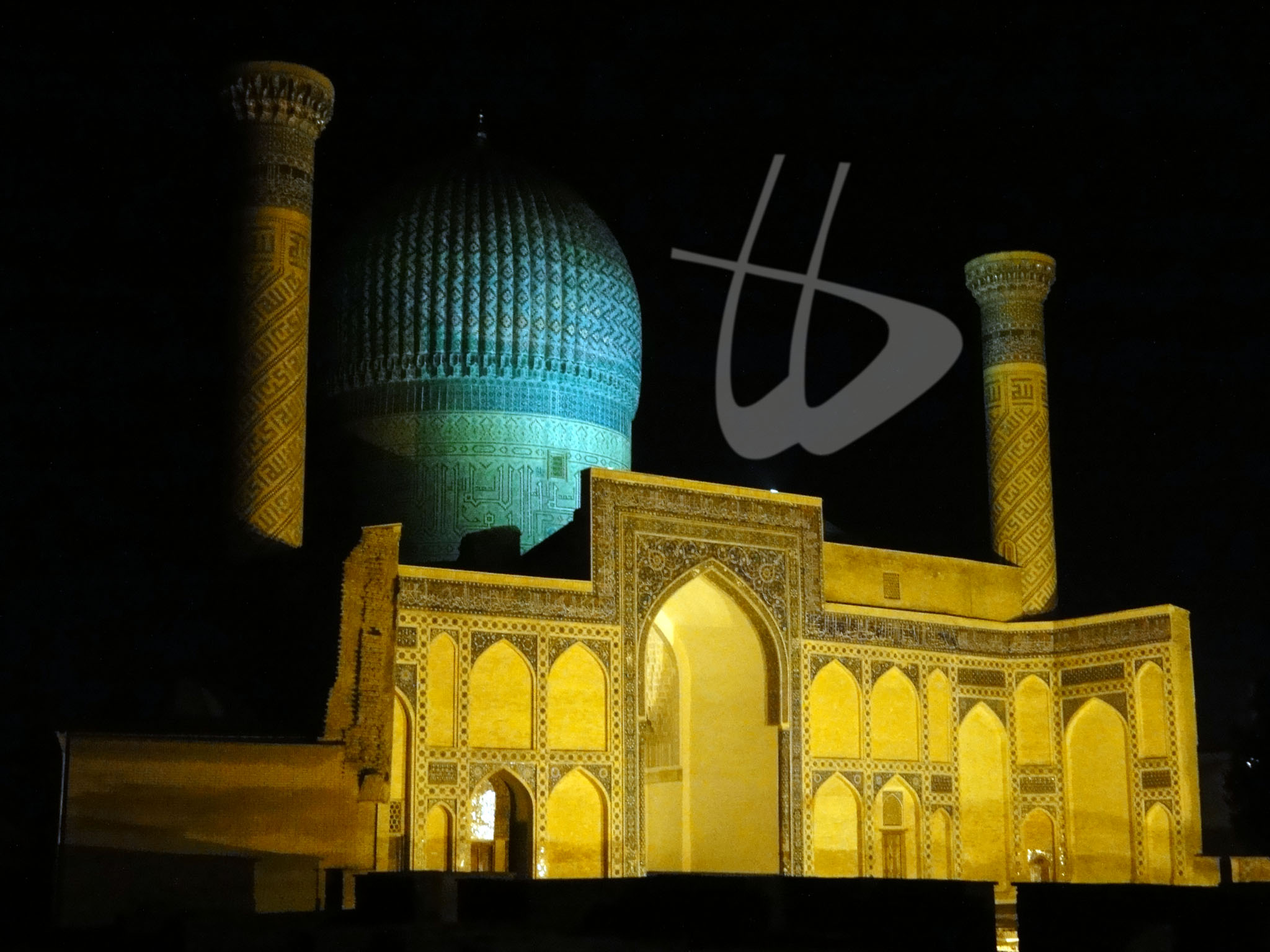Samarcanda - Mausoleo di Gur Emir notturno