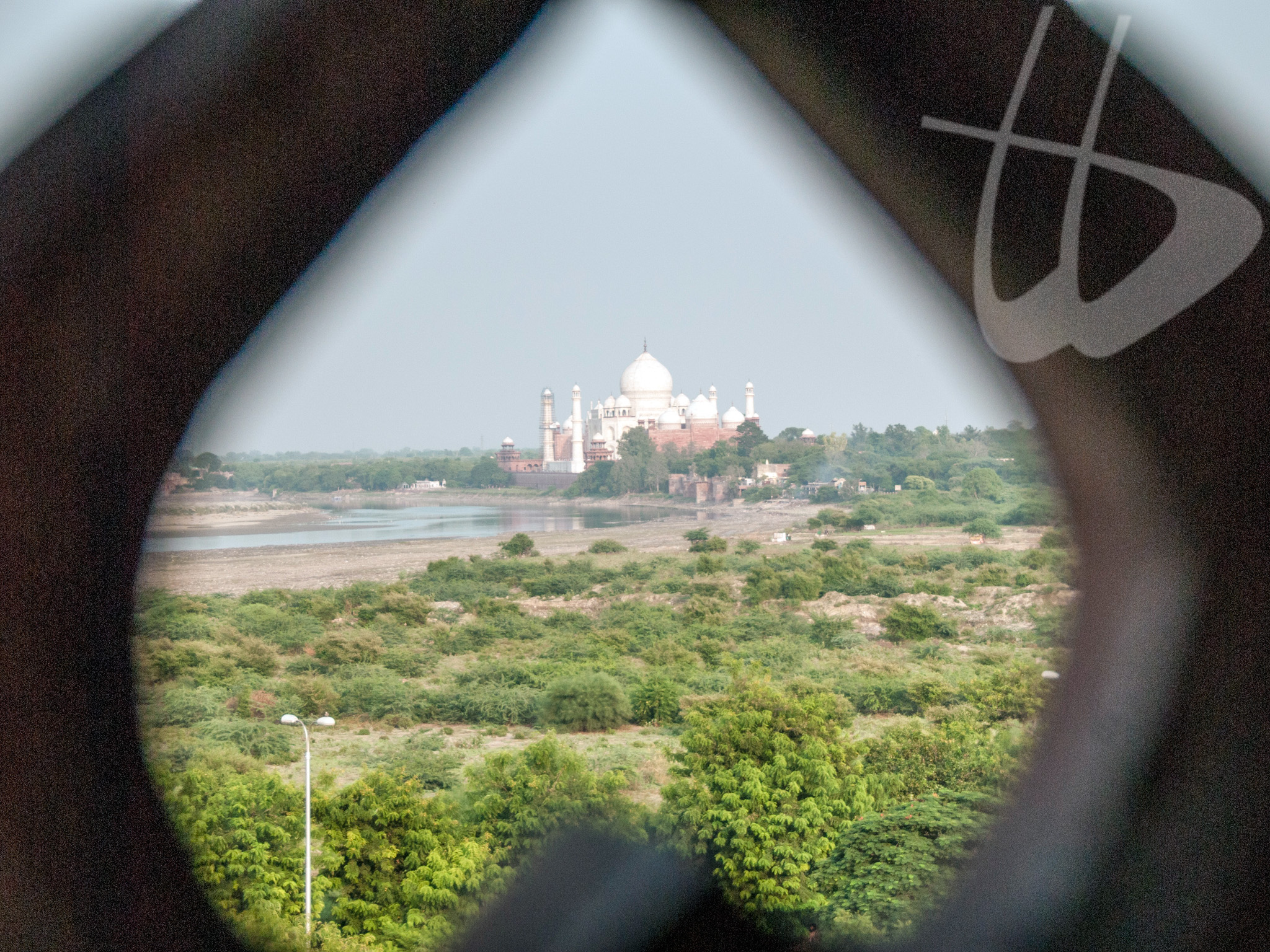 Agra - Taj Mahal visto dal Forte Rosso