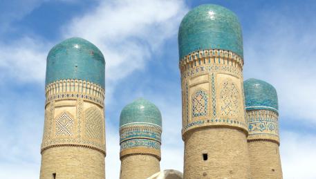 Bukhara - le rarissime 4 cupole della Madrassa di Chor-Minor