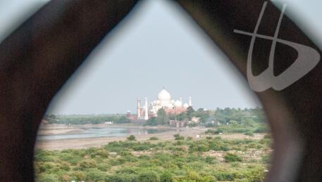 Agra - Taj Mahal visto dal Forte Rosso